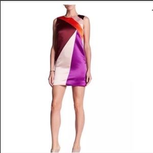 MILLY Peau de Soie Seamed Shift Dress Size 6